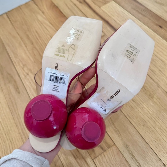 Cult Gaia Pink/Purple Heeled Sandals - Picture 5 of 7
